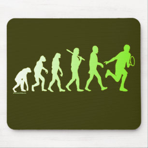 Tshirt för tennis för evolutiontennis humoristis musmatta
