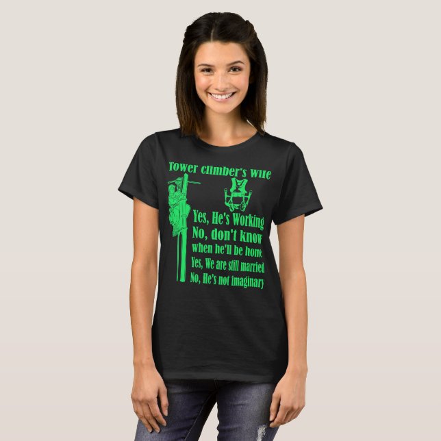 Tshirt för tornklättrarefru tee shirt (Hel framsida)