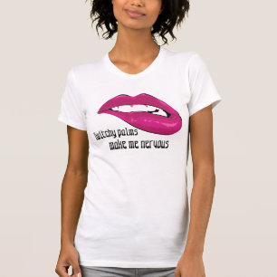 tshirt för twitchy handflatan för kantbita rolig t shirt