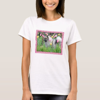 Tshirt för vårtulpanKeeshond Tröja