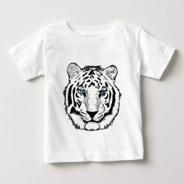 TShirt för vittigersmåbarn Tröja (Framsida)