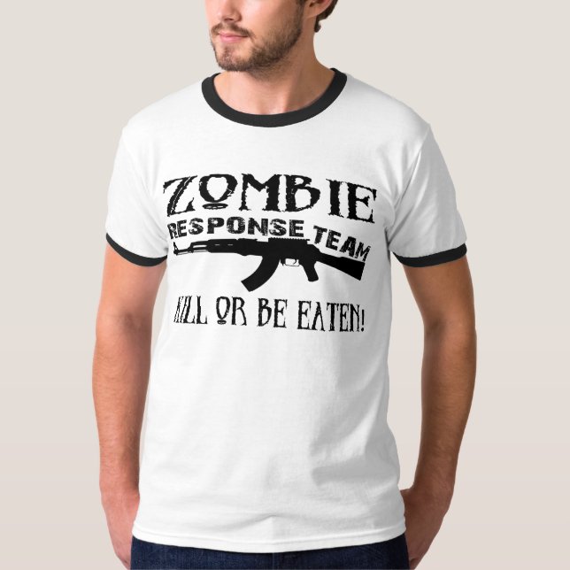 Tshirt för Zombiesvarslag Tee (Framsida)
