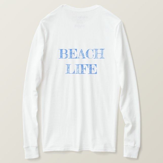 Tshirt; fyr 5; blå t shirt (Design baksida)