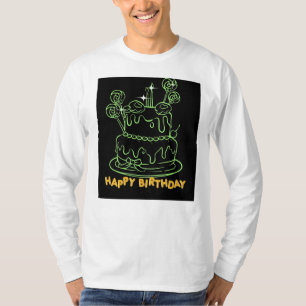 tshirt grattis på födelsedagen tårta t shirt