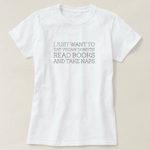 TSHIRT - I önskar precis att äta vegandonuts T-shirt