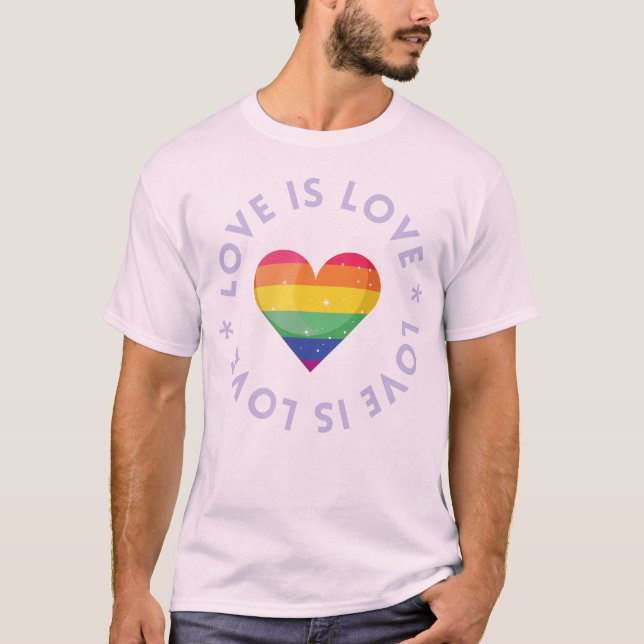tshirt love is love t shirt (Framsida)