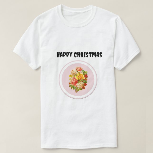 Tshirt lycklig jul t shirt (Design framsida)