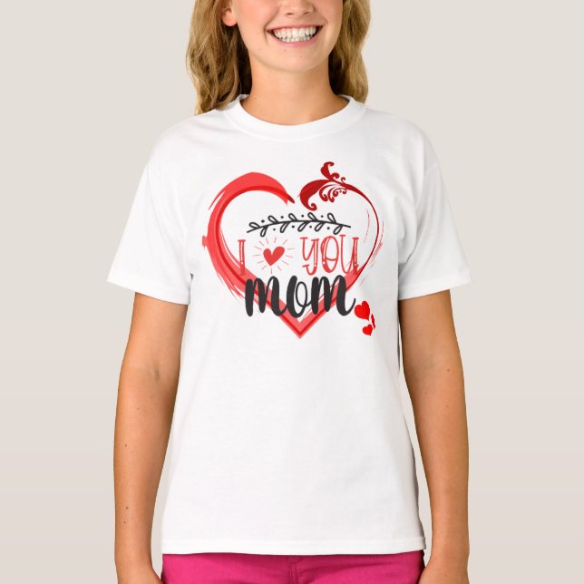 TShirt Madre mi corazon se multiplica T Shirt (Framsida)
