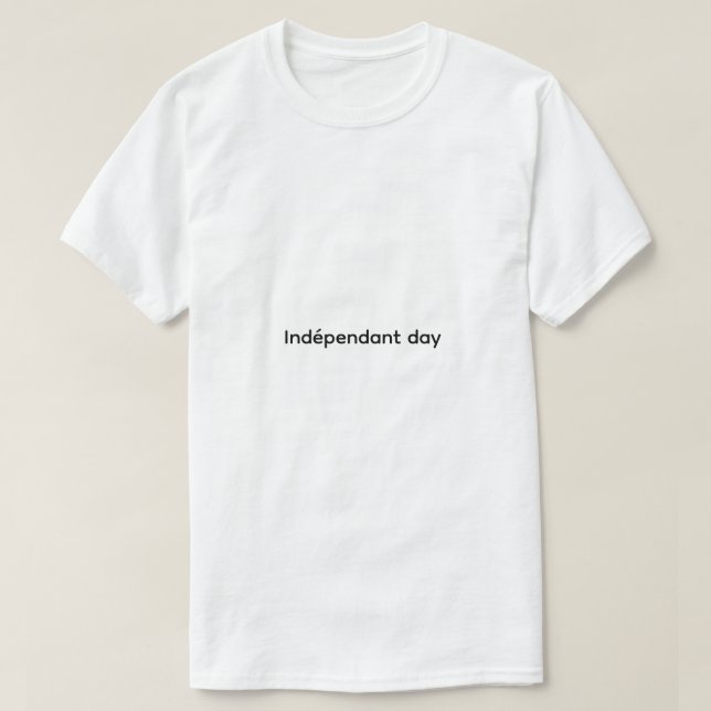 Tshirt män självständighetsdag t shirt (Design framsida)