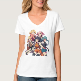 TShirt manga pop art älskare anime lustig för kvin T Shirt