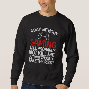 Tshirt med roligt spel och dag utan spel lång ärmad tröja