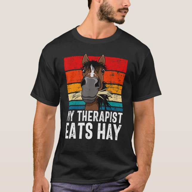 Tshirt, min terapeapist äter Hay Tee, Hor T Shirt (Framsida)