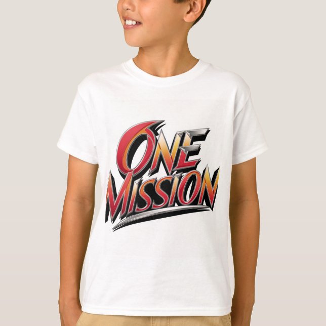 Tshirt - "One mission" T Shirt (Framsida)