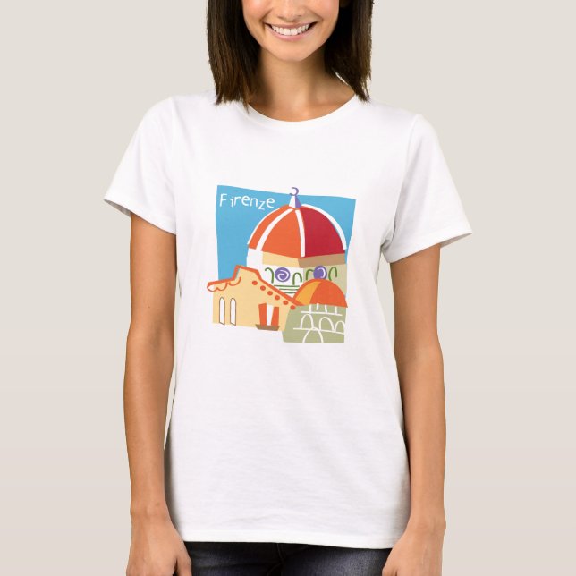Tshirt - som är grafisk av Firenze/Florence Tee Shirt (Framsida)