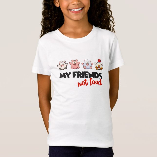 Tshirt Vegan Menina T Shirt (Framsida)