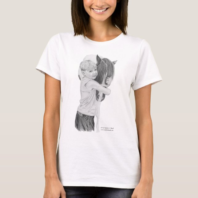 Tshirten alla älskar en ponny tee shirt (Framsida)