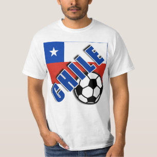 Tshirts för fläkt för CHILE världsfotboll