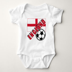 Tshirts för fläkt för ENGLAND världsfotboll