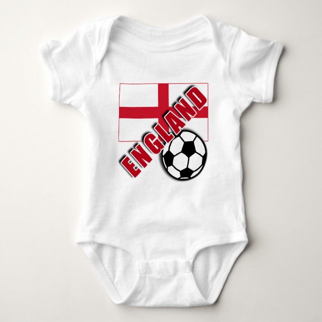 Tshirts för fläkt för ENGLAND världsfotboll (Framsida)