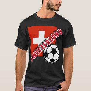 Tshirts för fläkt för SCHWEITZ världsfotboll