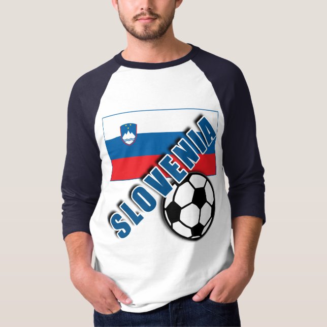 Tshirts för fläkt för SLOVENIEN världsfotboll (Framsida)