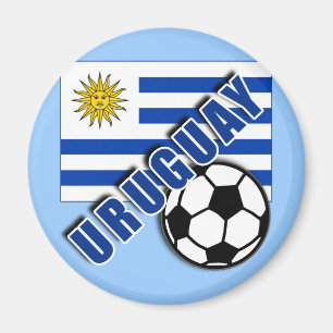 Tshirts för fläkt för URUGUAY världsfotboll Magnet