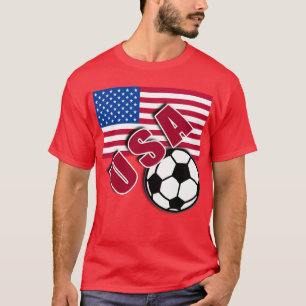 Tshirts för fläkt för USA världsfotboll