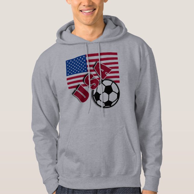 Tshirts för fläkt för USA världsfotboll Hoodie (Framsida)