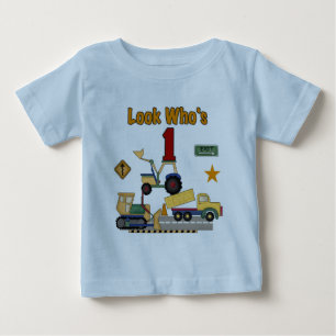 Tshirts för födelsedag för konstruktionsfordon