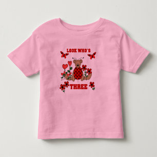 Tshirts för födelsedag för nyckelpigabjörn 3rd