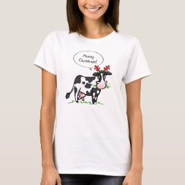 Tshirts för ko för Mooey julskjorta | roliga