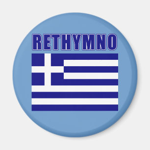 Tshirts för RETHYMNO Grekland, gåvor Magnet