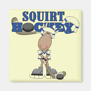 Tshirts och gåvor för älgputtefnaskhockey magnet