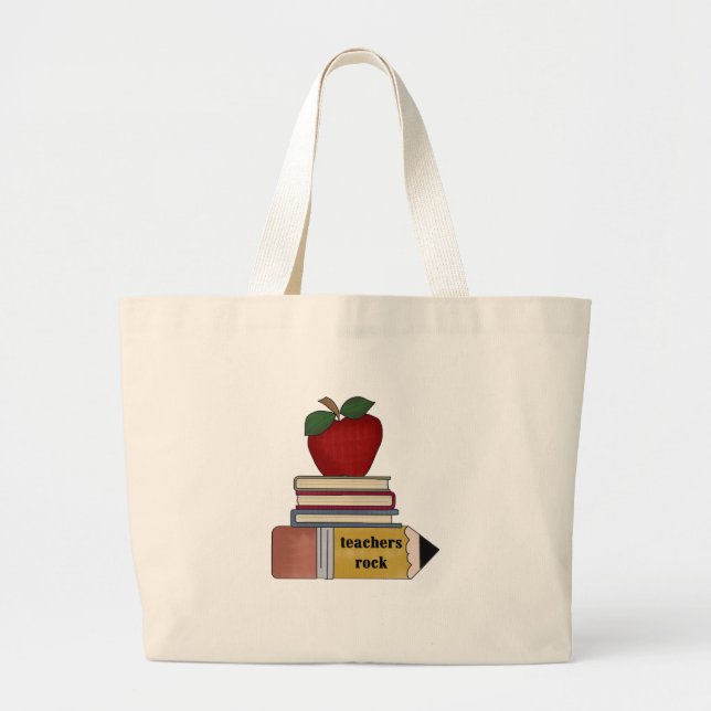 Tshirts och gåvor för Apple läraresten Jumbo Tygkasse (Framsidan)