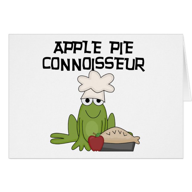 Tshirts och gåvor för Apple pajConnoisseur Hälsningskort (Framsidan Horizontal)