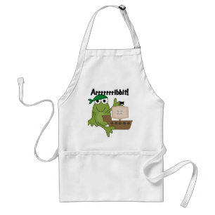 Tshirts och gåvor för Arrrrrrribbit grodapirat Förkläde