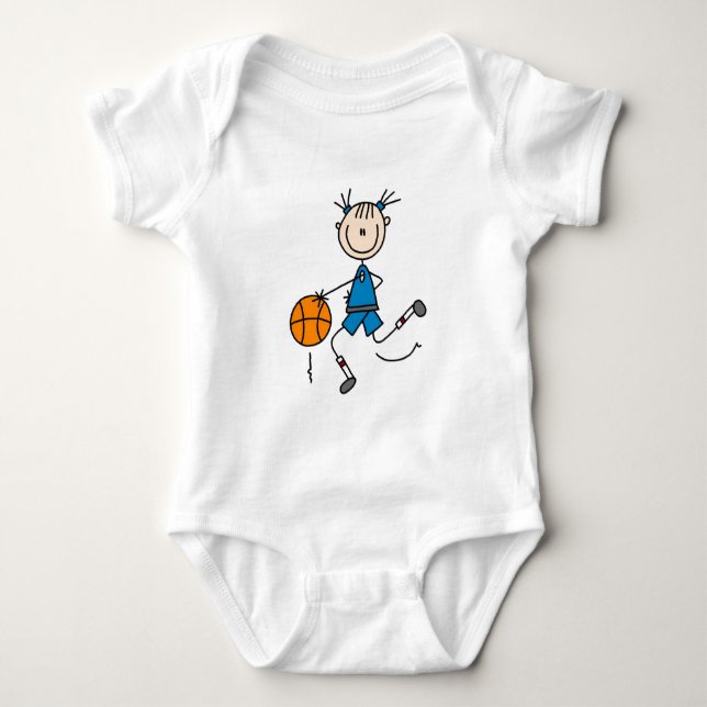 Tshirts och gåvor för blåttflickabasket (Framsida)