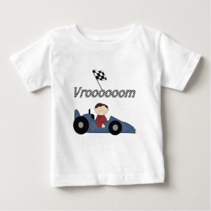 Tshirts och gåvor för blåtttävlingbil