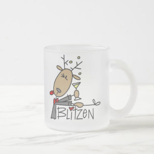 Tshirts och gåvor för Blitzen renjul Frostad Glasmugg