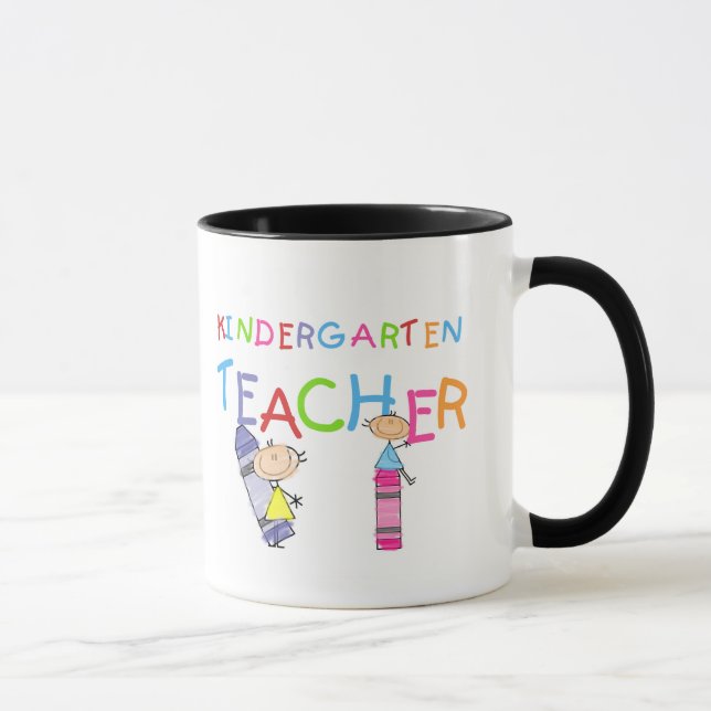 Tshirts och gåvor för Crayondagislärare Mugg (Höger)