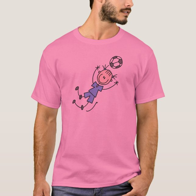 Tshirts och gåvor för flickablåttfotboll enhetliga (Framsida)