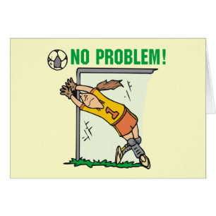 Tshirts och gåvor för flickafotbollGoalie Hälsningskort