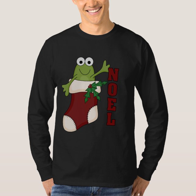 Tshirts och gåvor för grodaNoel helgdag (Framsida)