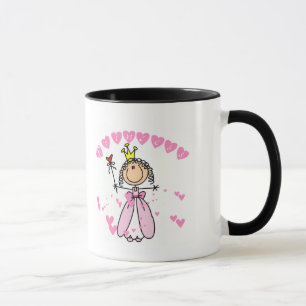 Tshirts och gåvor för hjärtaPrincess stick figu Mugg