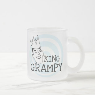 Tshirts och gåvor för kung Grampy Frostad Glasmugg