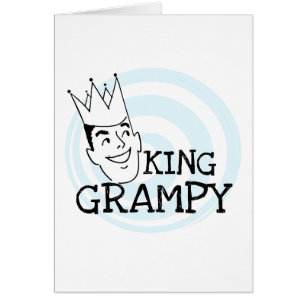 Tshirts och gåvor för kung Grampy Hälsningskort