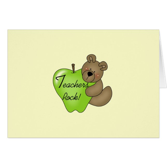 Tshirts och gåvor för nalleläraresten hälsningskort (Framsidan Horizontal)