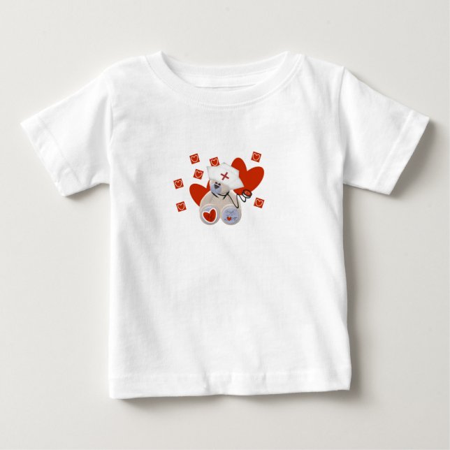 Tshirts och gåvor för nallesjuksköterskakärlek (Framsida)