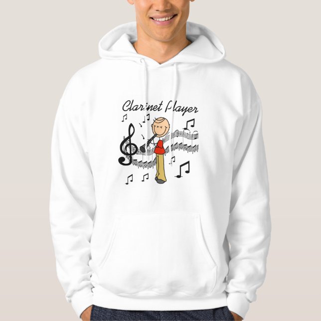 Tshirts och gåvor för stick figurklarinettspelare munkjacka (Framsida)