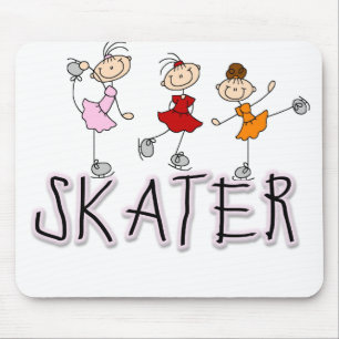 Tshirts och gåvor för stick figurskater musmatta